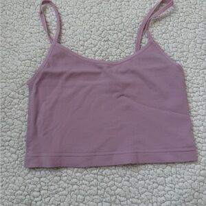 Women's Lavender Pink Crop Top